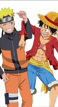 Naruto and luffy