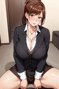 Busty secretary
