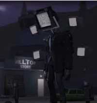 Large tv man