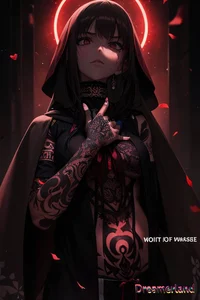 cloaked girl