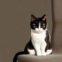 Cat on a chair