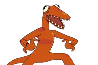 Orange rainbow frien