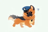 Cute Police dog
