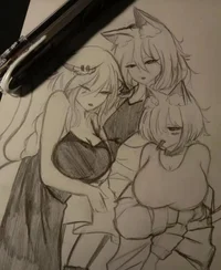 3 cat girls