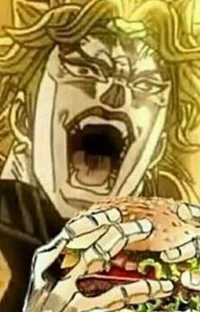 Dio Brando eating