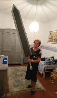 Granny with sword
