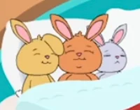 Bunnies in Bed