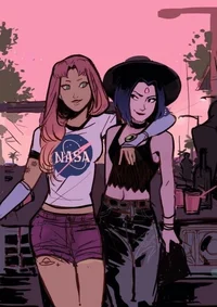 Raven and Starfire