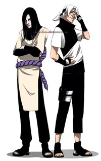 Kabuto y Orochimaru 