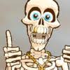 Thumb up skeleton