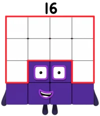 16 Numberblocks