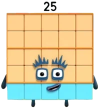25 Numberblocks