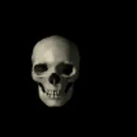Spinning skull