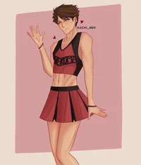 Male cheerleader