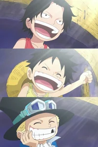 luffy ace sabo a kid