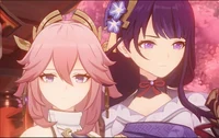 Yae Miko and Raiden 