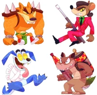 tiny pin dingo n roo