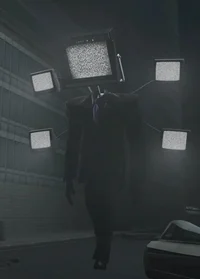 large tv man