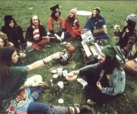 Group of Hippies