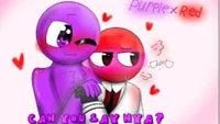 Purple x red