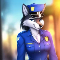 Furry wolf cop