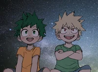 mha deku and bakugo