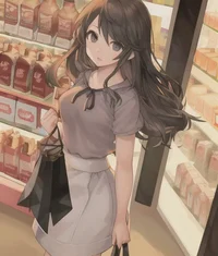Girl at the store 