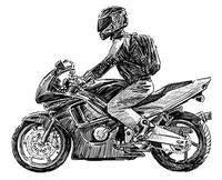 Motorcyclist Man