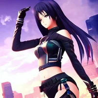 Cyberpunk girl