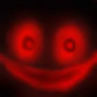 Red creepy face