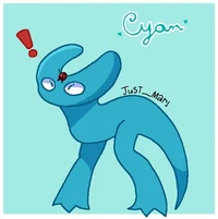 Cyan rainbow friends