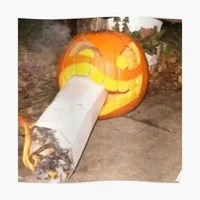 smoking pumpkin