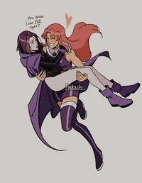 Starfire and Raven