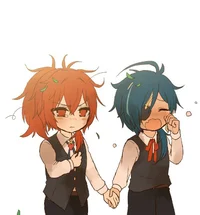 Kid Kaeya and Diluc