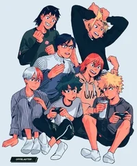 Mha boys sleepover