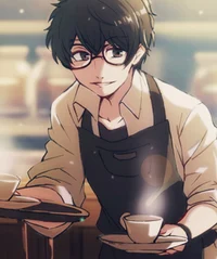 handsome barista