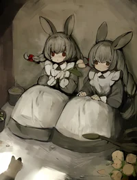 Twin maids