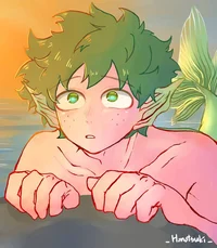 Deku Merman AU