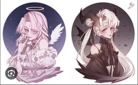 demon and angel
