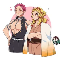 Akaza y rengoku 