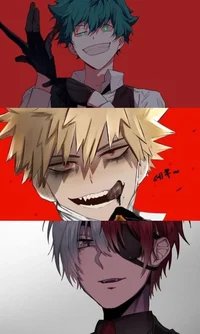 Bakugo Todoroki Deku