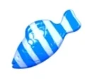 Striped fish candy
