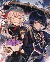 Scaramouche e kazuha