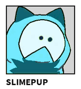 Cyan slimepup