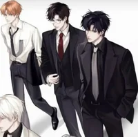 Brother with friends