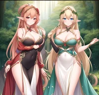 Twin Elf Sisters 