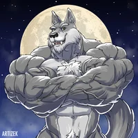 Buff wolf roommate 