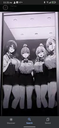 Girls in a elevator