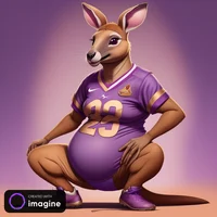 Female Kangaroo mom