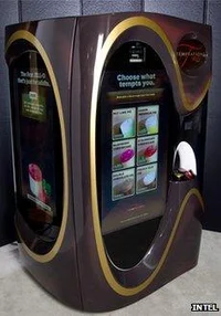 A soda machine